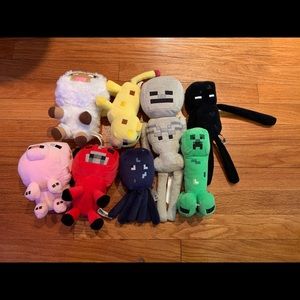 Minecraft Plush Toys Lot